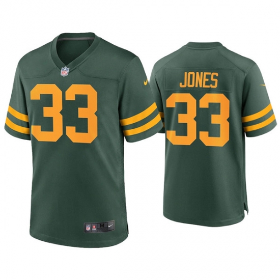 Men Green Bay Packers 33 Aaron Jones Green Alternate Limited Jersey Men Green Bay Packers 33 Aaron Jones Green Alternate Limited Jersey
