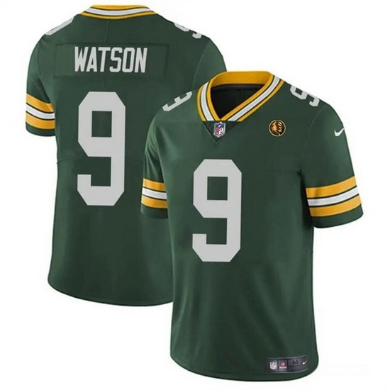 Men Green Bay Packers 9 Christian Watson Green Vapor Limited Throwback Stitched Football Jersey Men Green Bay Packers 9 Christian Watson Green Vapor Limited Throwback Stitched Football Jersey