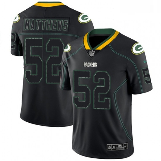 Men Nike Green Bay Packers 52 Clay Matthews Limited Lights Out Black Rush NFL Jersey Men Nike Green Bay Packers 52 Clay Matthews Limited Lights Out Black Rush NFL Jersey