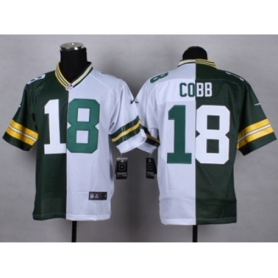 Nike Green Bay Packers 18 Randall Cobb green-white Elite Split NFL Jersey Nike Green Bay Packers 18 Randall Cobb green-white Elite Split NFL Jersey