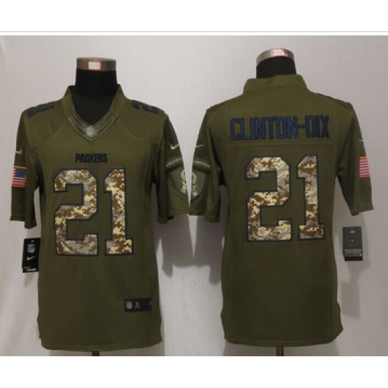 Nike Green Bay Packers #21 Ha Ha Clinton-Dix Green Salute To Service Limited Jersey Nike Green Bay Packers #21 Ha Ha Clinton-Dix Green Salute To Service Limited Jersey