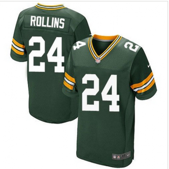 Nike Green Bay Packers #24 Quinten Rollins Green Team Color Mens Stitched NFL Elite Jersey Nike Green Bay Packers #24 Quinten Rollins Green Team Color Mens Stitched NFL Elite Jersey