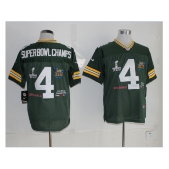Nike Green Bay Packers 4 Super Bowl Champs Green Elite NFL Jersey Nike Green Bay Packers 4 Super Bowl Champs Green Elite NFL Jersey
