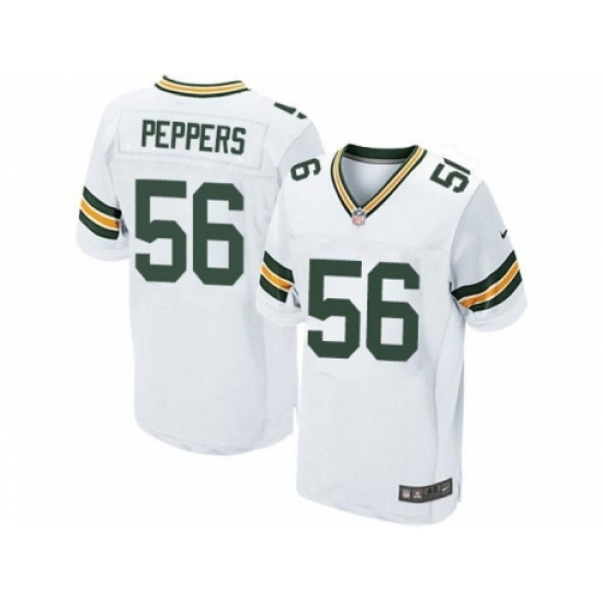 Nike Green Bay Packers 56 Julius Peppers White Elite NFL Jersey Nike Green Bay Packers 56 Julius Peppers White Elite NFL Jersey