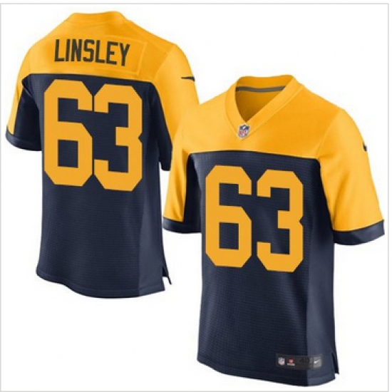 Nike Green Bay Packers #63 Corey Linsley Navy Blue Alternate Mens Stitched NFL New Elite Jersey Nike Green Bay Packers #63 Corey Linsley Navy Blue Alternate Mens Stitched NFL New Elite Jersey