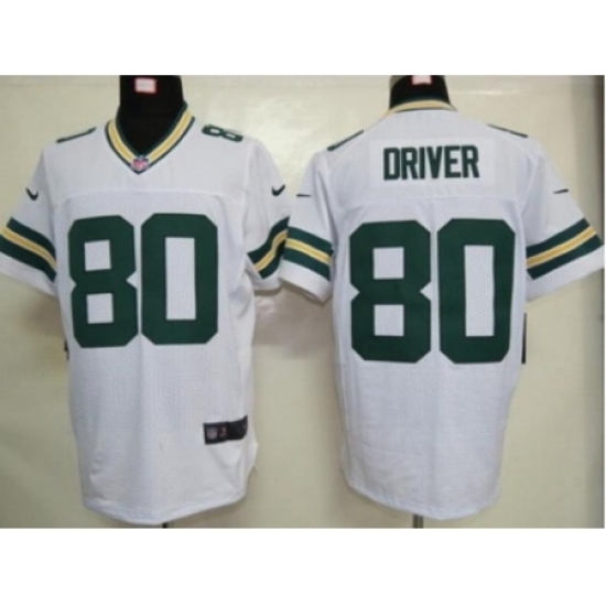Nike Green Bay Packers 80 Donald Driver white Elite NFL Jersey Nike Green Bay Packers 80 Donald Driver white Elite NFL Jersey