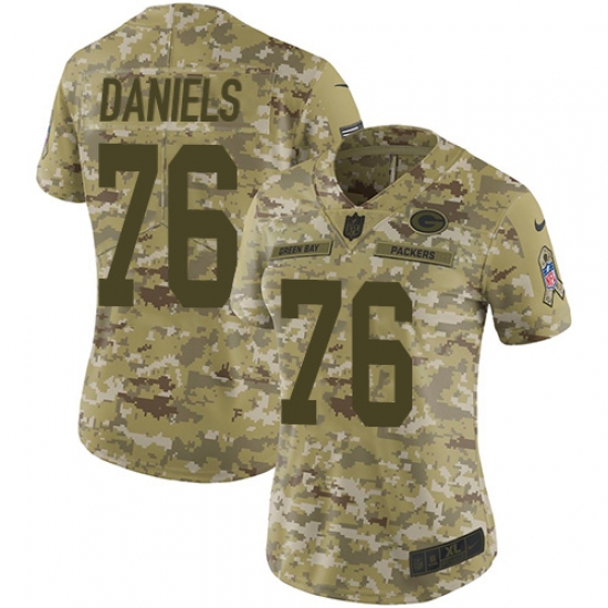 Nike Packers #76 Mike Daniels Camo Women Stitched NFL Limited 2018 Salute to Service Jersey Nike Packers #76 Mike Daniels Camo Women Stitched NFL Limited 2018 Salute to Service Jersey
