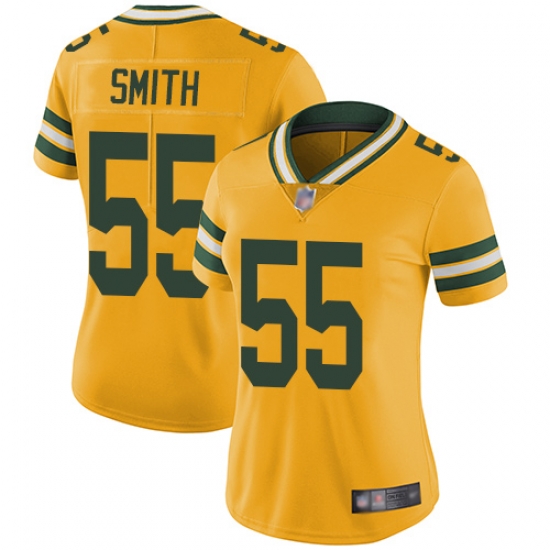 Women Packers 55 Za Darius Smith Yellow Stitched Football Limited Rush Jersey Women Packers 55 Za Darius Smith Yellow Stitched Football Limited Rush Jersey