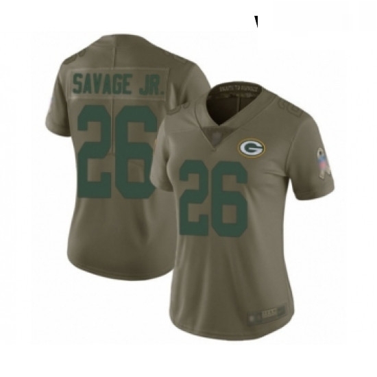 Womens Green Bay Packers 26 Darnell Savage Jr Limited Olive 2017 Salute to Service Football Jersey Womens Green Bay Packers 26 Darnell Savage Jr Limited Olive 2017 Salute to Service Football Jersey
