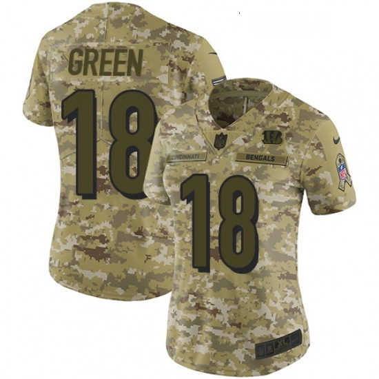 Womens Nike Cincinnati Bengals 18 AJ Green Limited Camo 2018 Salute to Service NFL Jersey Womens Nike Cincinnati Bengals 18 AJ Green Limited Camo 2018 Salute to Service NFL Jersey