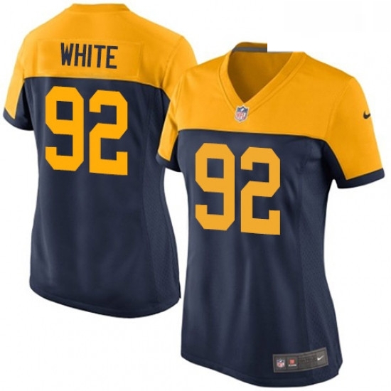 Womens Nike Green Bay Packers 92 Reggie White Limited Navy Blue Alternate NFL Jersey Womens Nike Green Bay Packers 92 Reggie White Limited Navy Blue Alternate NFL Jersey