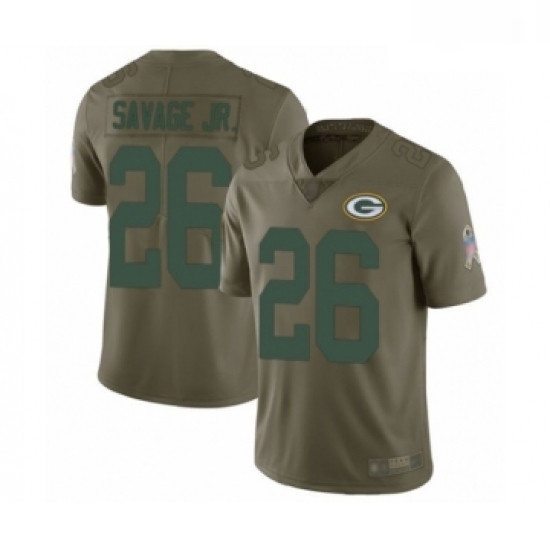Youth Green Bay Packers 26 Darnell Savage Jr Limited Olive 2017 Salute to Service Football Jersey Youth Green Bay Packers 26 Darnell Savage Jr Limited Olive 2017 Salute to Service Football Jersey