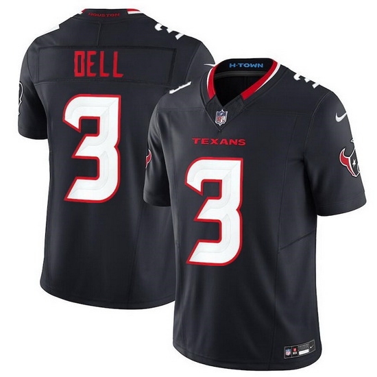 Men Houston Texans 3 Tank Dell Navy 2024 Vapor F U S E Limited Stitched Jersey Men Houston Texans 3 Tank Dell Navy 2024 Vapor F U S E Limited Stitched Jersey