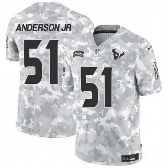 Men Houston Texans 51 Will Anderson Jr 2024 F U S E Arctic Camo Salute To Service Limited Stitched Football Jersey Men Houston Texans 51 Will Anderson Jr 2024 F U S E Arctic Camo Salute To Service Limited Stitched Football Jersey