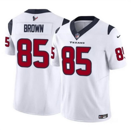 Men Houston Texans 85 Noah Brown White 2023 F U S E Vapor Untouchable Stitched Football Jersey Men Houston Texans 85 Noah Brown White 2023 F U S E Vapor Untouchable Stitched Football Jersey