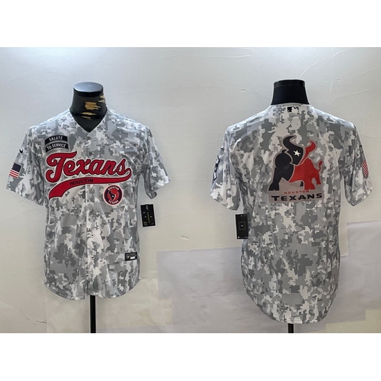 Men Houston Texans Blank Camo With Patch Cool Base Stitched Baseball Jersey 3 Men Houston Texans Blank Camo With Patch Cool Base Stitched Baseball Jersey 3