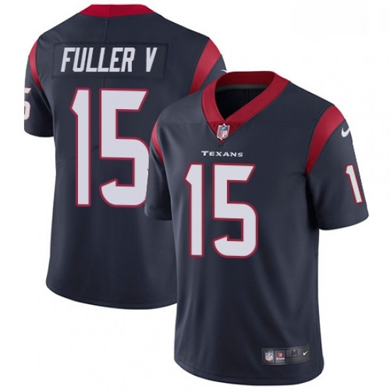 Men Nike Houston Texans 15 Will Fuller V Limited Navy Blue Team Color Vapor Untouchable NFL Jersey Men Nike Houston Texans 15 Will Fuller V Limited Navy Blue Team Color Vapor Untouchable NFL Jersey