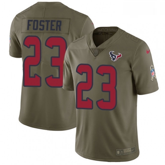 Men Nike Houston Texans 23 Arian Foster Limited Olive 2017 Salute to Service NFL Jersey Men Nike Houston Texans 23 Arian Foster Limited Olive 2017 Salute to Service NFL Jersey