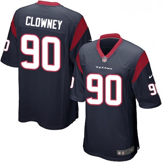 Men Nike Houston Texans 90 Jadeveon Clowney Game Navy Blue Team Color NFL Jersey Men Nike Houston Texans 90 Jadeveon Clowney Game Navy Blue Team Color NFL Jersey