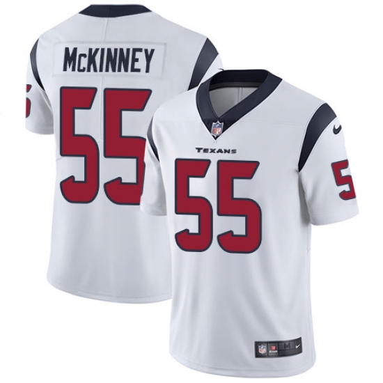 Men Nike Texans #55 Benardrick McKinney White Stitched NFL Vapor Untouchable Limited Jersey Men Nike Texans #55 Benardrick McKinney White Stitched NFL Vapor Untouchable Limited Jersey