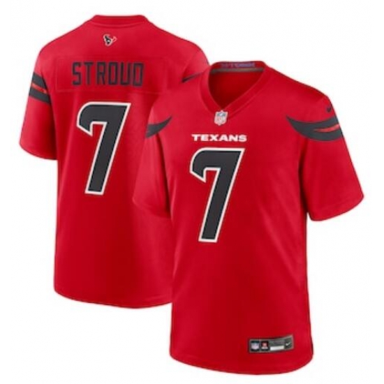 Men's Houston Texans #7 C.J. Stroud Red Fashion With Patch Vapor Untouchable Limited Stitched Nike Football Jersey Men's Houston Texans #7 C.J. Stroud Red Fashion With Patch Vapor Untouchable Limited Stitched Nike Football Jersey