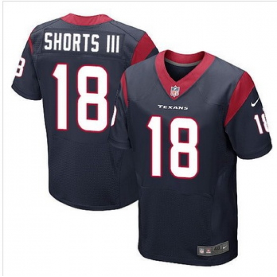 New Houston Texans 18# Cecil Shorts III Navy Blue Team Color Men Stitched NFL Elite jersey New Houston Texans 18# Cecil Shorts III Navy Blue Team Color Men Stitched NFL Elite jersey