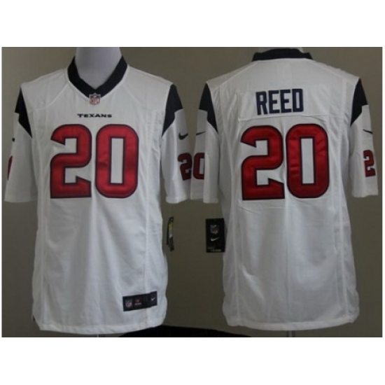 Nike Houston Texans 20 Ed Reed White Game NFL Jersey Nike Houston Texans 20 Ed Reed White Game NFL Jersey
