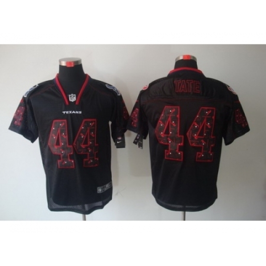 Nike Houston Texans 44 Ben Tate Black Elite Lights Out Number with Team logo NFL Jersey Nike Houston Texans 44 Ben Tate Black Elite Lights Out Number with Team logo NFL Jersey