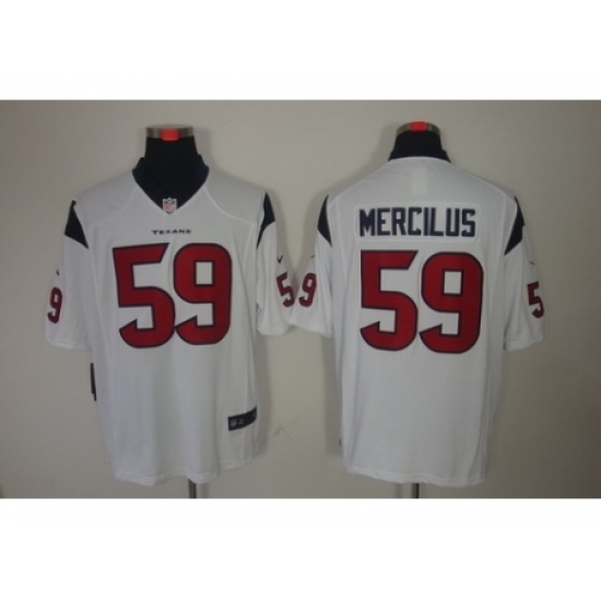 Nike Houston Texans 59 Whitney Mercilus White LIMITED NFL Jersey Nike Houston Texans 59 Whitney Mercilus White LIMITED NFL Jersey