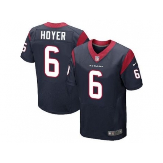 Nike Houston Texans 6 Brian Hoyer Blue Elite NFL Jersey Nike Houston Texans 6 Brian Hoyer Blue Elite NFL Jersey