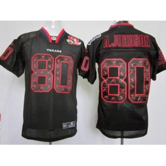Nike Houston Texans 80 Andre Johnson Black Elite Lights Out W 10th Patch NFL Jersey Nike Houston Texans 80 Andre Johnson Black Elite Lights Out W 10th Patch NFL Jersey