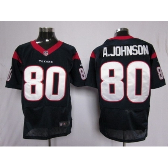 Nike Houston Texans 80 Andre Johnson Blue Elite NFL Jersey Nike Houston Texans 80 Andre Johnson Blue Elite NFL Jersey