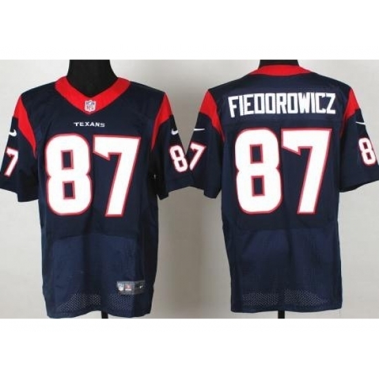 Nike Houston Texans 87 C.J. Fiedorowicz Blue Elite NFL Jersey Nike Houston Texans 87 C.J. Fiedorowicz Blue Elite NFL Jersey