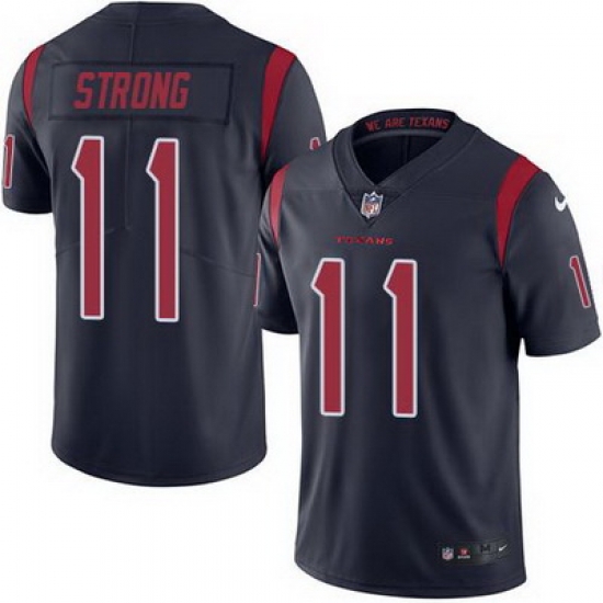 Nike Texans #11 Jaelen Strong Navy Blue Mens Stitched NFL Limited Rush Jersey Nike Texans #11 Jaelen Strong Navy Blue Mens Stitched NFL Limited Rush Jersey