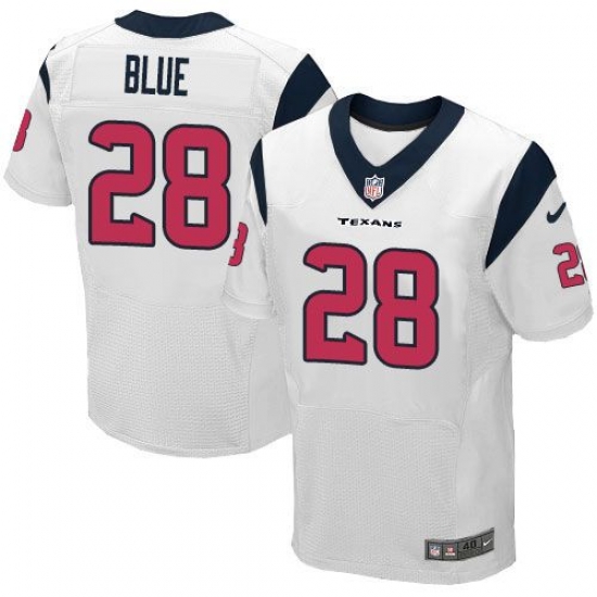 Nike Texans #28 Alfred Blue White Mens Stitched NFL Elite Jersey Nike Texans #28 Alfred Blue White Mens Stitched NFL Elite Jersey