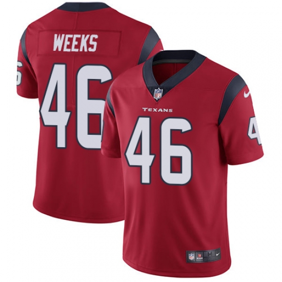 Nike Texans #46 Jon Weeks Red Alternate Mens Stitched NFL Vapor Untouchable Limited Jersey Nike Texans #46 Jon Weeks Red Alternate Mens Stitched NFL Vapor Untouchable Limited Jersey