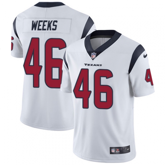 Nike Texans #46 Jon Weeks White Mens Stitched NFL Vapor Untouchable Limited Jersey Nike Texans #46 Jon Weeks White Mens Stitched NFL Vapor Untouchable Limited Jersey
