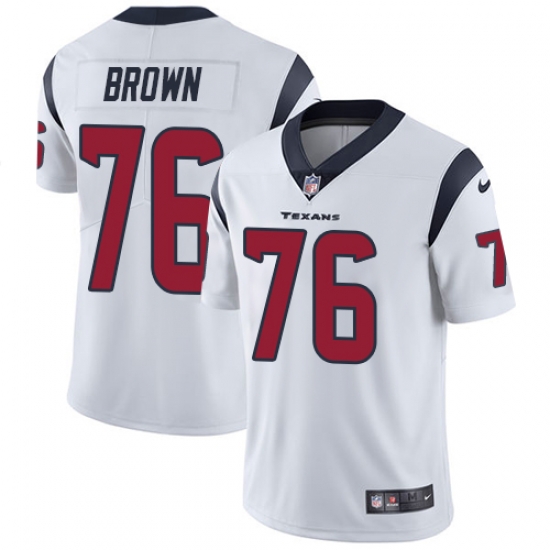 Nike Texans #76 Duane Brown White Mens Stitched NFL Vapor Untouchable Limited Nike Texans #76 Duane Brown White Mens Stitched NFL Vapor Untouchable Limited