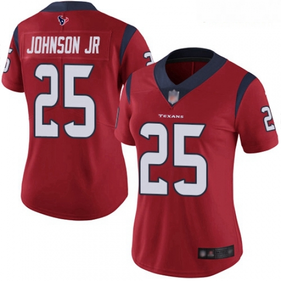 Texans #25 Duke Johnson Jr Red Alternate Women Stitched Football Vapor Untouchable Limited Jersey Texans #25 Duke Johnson Jr Red Alternate Women Stitched Football Vapor Untouchable Limited Jersey