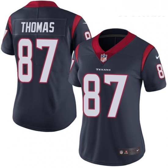 Womens Nike Houston Texans 87 Demaryius Thomas Navy Blue Team Color Vapor Untouchable Limited Player NFL Jersey Womens Nike Houston Texans 87 Demaryius Thomas Navy Blue Team Color Vapor Untouchable Limited Player NFL Jersey