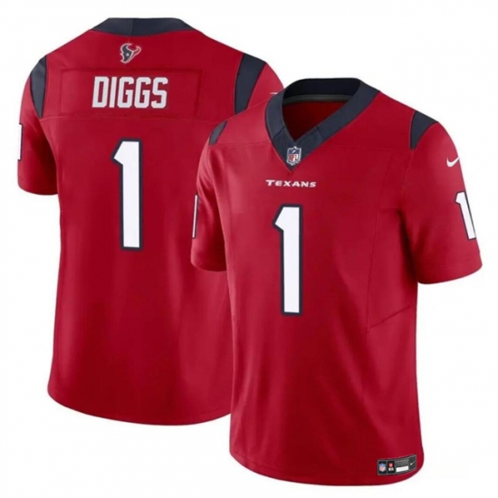 Youth Houston Texans 1 Stefon Diggs Red 2024 F U S E Vapor Untouchable Limited Stitched Football Jersey Youth Houston Texans 1 Stefon Diggs Red 2024 F U S E Vapor Untouchable Limited Stitched Football Jersey