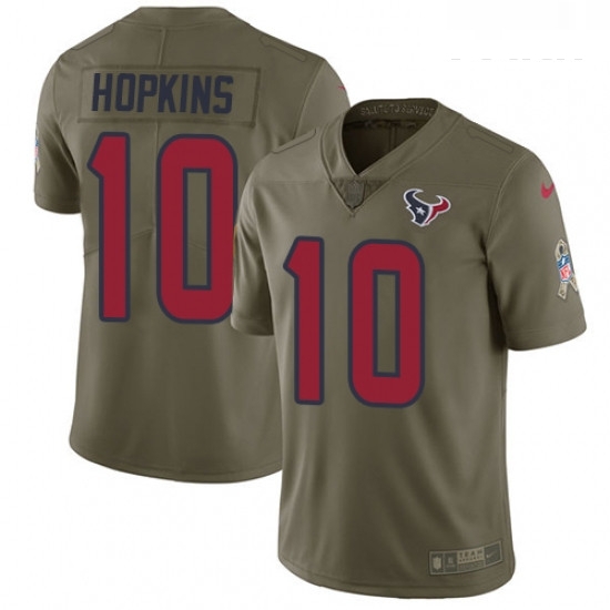 Youth Nike Houston Texans 10 DeAndre Hopkins Limited Olive 2017 Salute to Service NFL Jersey Youth Nike Houston Texans 10 DeAndre Hopkins Limited Olive 2017 Salute to Service NFL Jersey