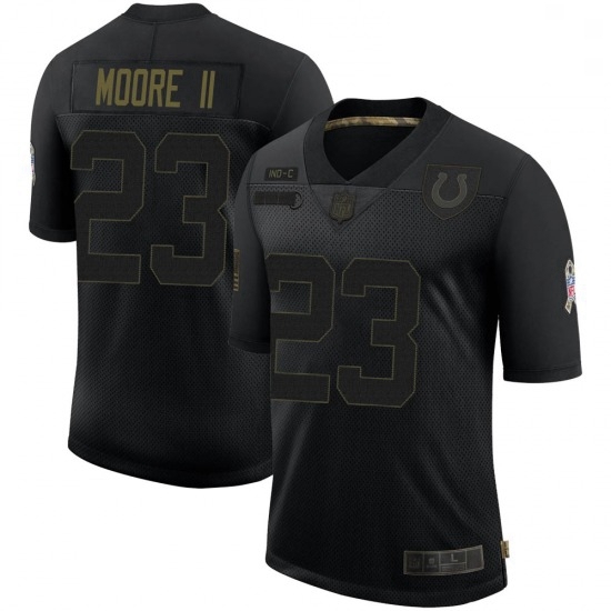 Men Indianapolis Colts Kenny Moore II Limited 2020 Salute To Service Jersey Black Men Indianapolis Colts Kenny Moore II Limited 2020 Salute To Service Jersey Black