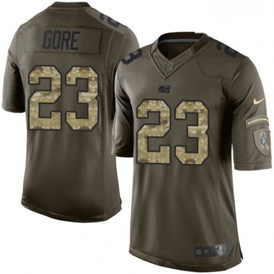 Men Nike Indianapolis Colts 23 Frank Gore Limited Green Salute to Service NFL Jersey Men Nike Indianapolis Colts 23 Frank Gore Limited Green Salute to Service NFL Jersey