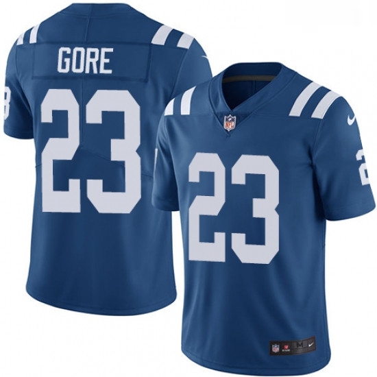 Men Nike Indianapolis Colts 23 Frank Gore Royal Blue Team Color Vapor Untouchable Limited Player NFL Jersey Men Nike Indianapolis Colts 23 Frank Gore Royal Blue Team Color Vapor Untouchable Limited Player NFL Jersey