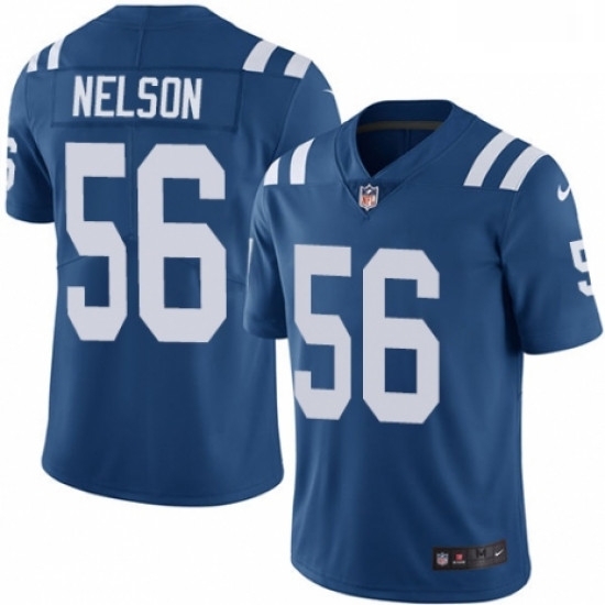 Men Nike Indianapolis Colts 56 Quenton Nelson Royal Blue Team Color Vapor Untouchable Limited Player NFL Jersey Men Nike Indianapolis Colts 56 Quenton Nelson Royal Blue Team Color Vapor Untouchable Limited Player NFL Jersey