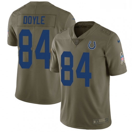 Men Nike Indianapolis Colts 84 Jack Doyle Limited Olive 2017 Salute to Service NFL Jersey Men Nike Indianapolis Colts 84 Jack Doyle Limited Olive 2017 Salute to Service NFL Jersey