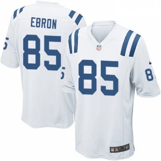 Men Nike Indianapolis Colts 85 Eric Ebron Game White NFL Jersey Men Nike Indianapolis Colts 85 Eric Ebron Game White NFL Jersey