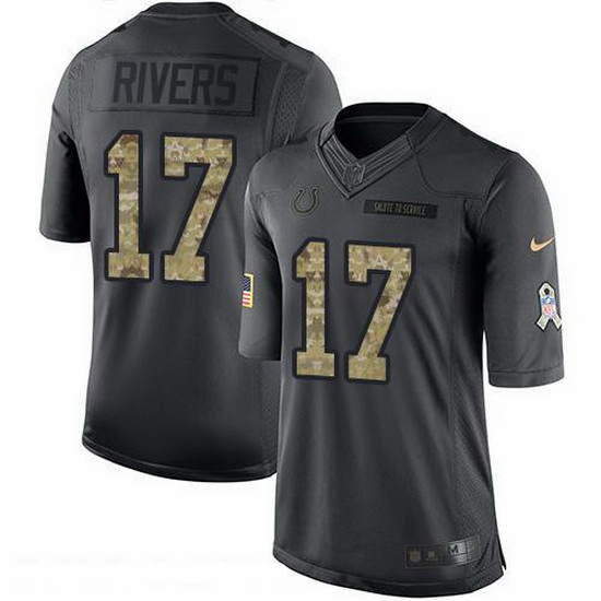 Nike Colts 17 Philip Rivers Black Men Stitched NFL Limited 2016 Salute to Service Jersey Nike Colts 17 Philip Rivers Black Men Stitched NFL Limited 2016 Salute to Service Jersey