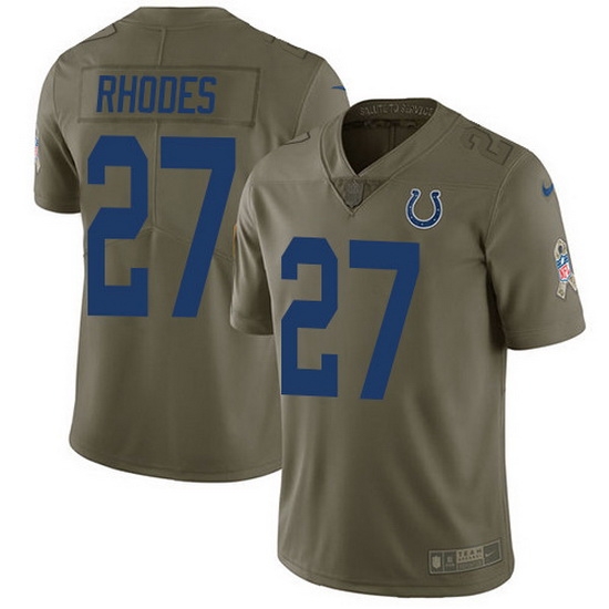 Nike Colts 27 Xavier Rhodes Olive Men Stitched NFL Limited 2017 Salute To Service Jersey Nike Colts 27 Xavier Rhodes Olive Men Stitched NFL Limited 2017 Salute To Service Jersey